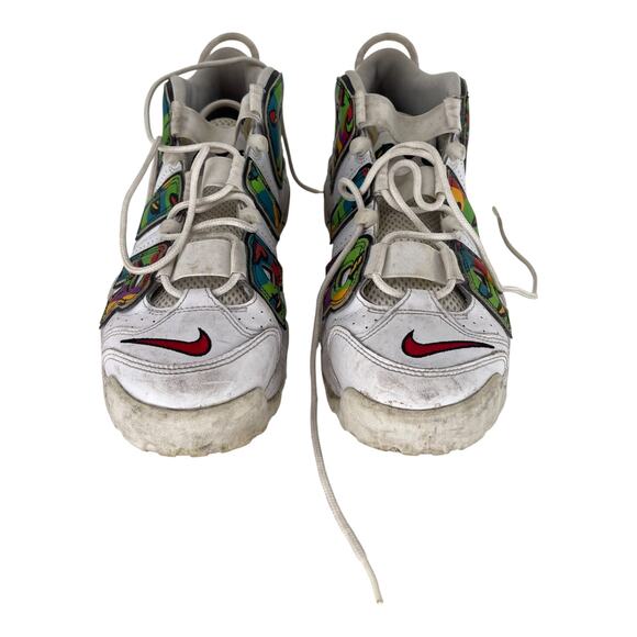 Nike Air More Uptempo Peace Love & Basketball DM8150-100 Men's Size 9.5 White - Picture 4 of 10